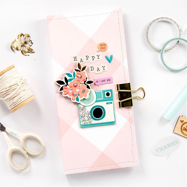 Scrapbooking a mini album with Alena Grinchuk @ shimelle.com