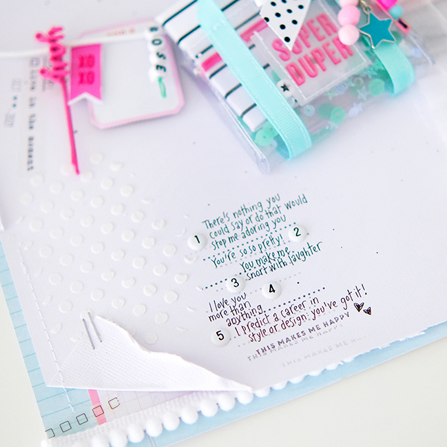 Tiny Books and Bags on a Scrapbook Page with Suse Fish @ shimelle.com