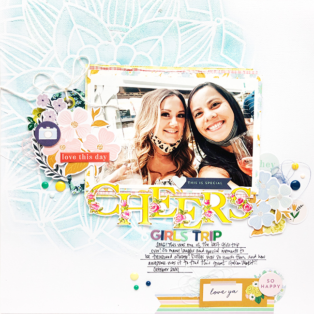 Scrapbooking using Stencils with Brianna Lepper @ shimelle.com