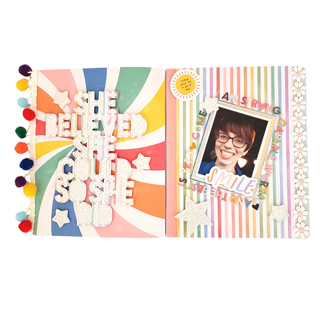 Rainbows and Die-Cut Files with MJ Magnuson @ shimelle.com