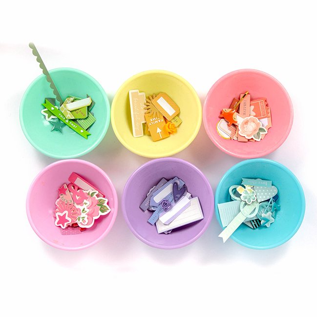 Organising craft supplies by colour with Alena Grinchuk @ shimelle.com