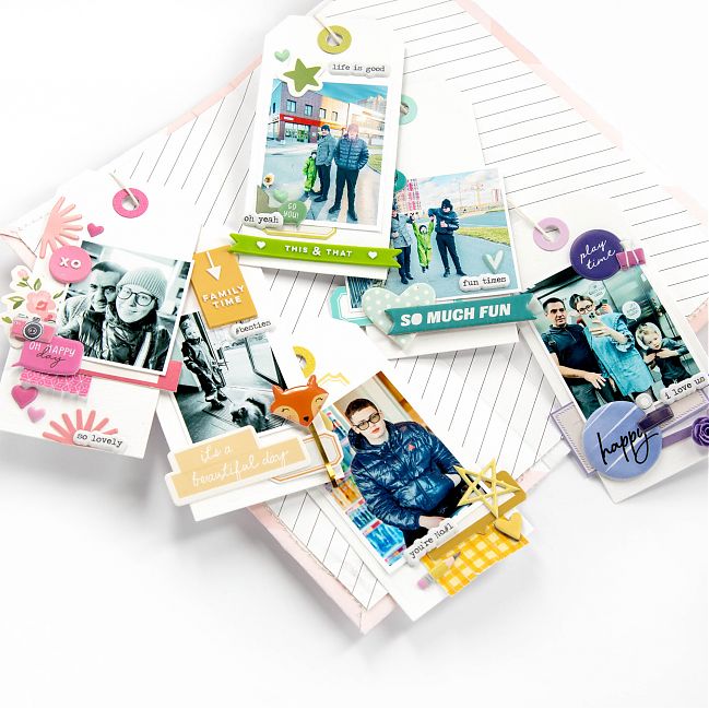 Scrapbooking a mini album with Alena Grinchuk @ shimelle.com