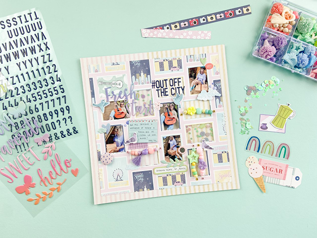 Mixing Scrapbooking Collections with Aline Martins @ shimelle.com
