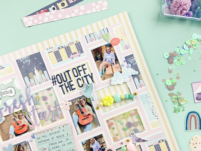 Mixing Scrapbooking Collections with Aline Martins @ shimelle.com