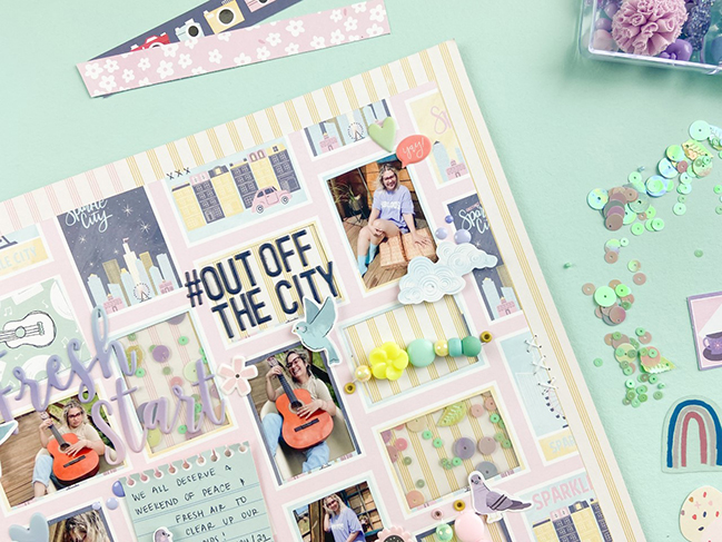 Mixing Scrapbooking Collections with Aline Martins @ shimelle.com