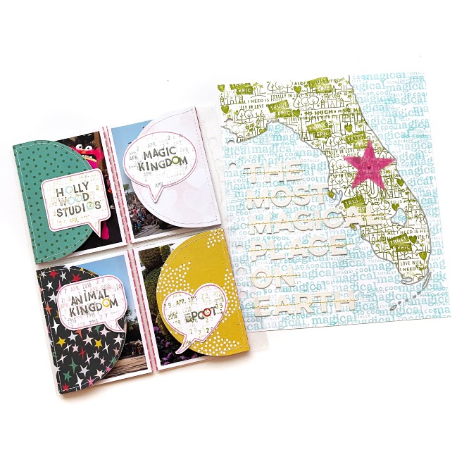 Making a Disney scrapbook travel album with Jennie Rey @ shimelle.com