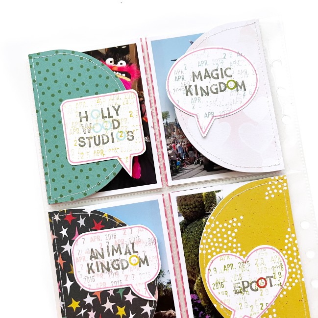 Making a Disney scrapbook travel album with Jennie Rey @ shimelle.com