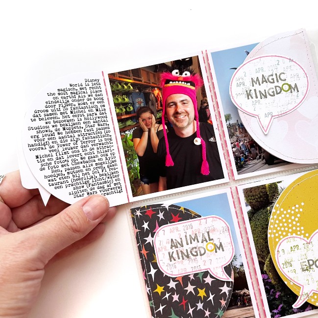 Making a Disney scrapbook travel album with Jennie Rey @ shimelle.com