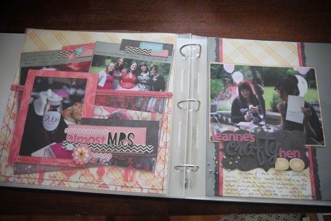 scrapbook page :: 4x6 photo love