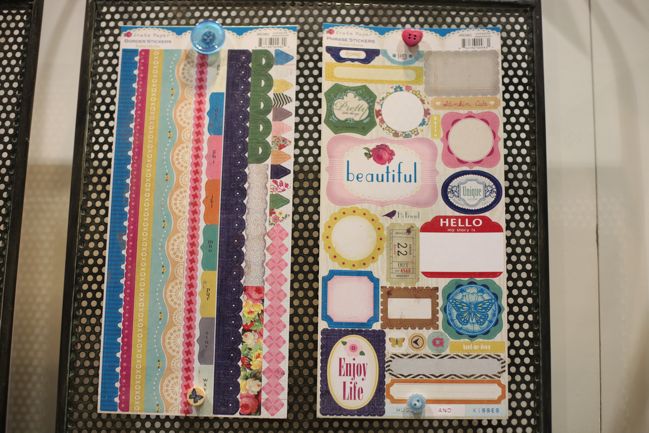 scrapbooking supplies from crate paper