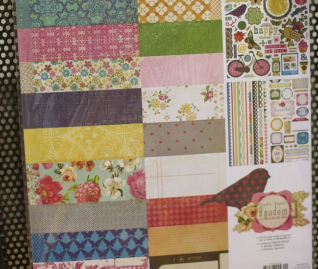 scrapbooking supplies from crate paper