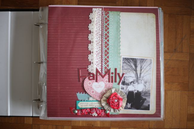 scrapbook organisation :: early years album