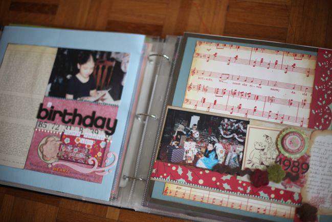 scrapbook organisation :: early years album scrapbook organisation :: early years album