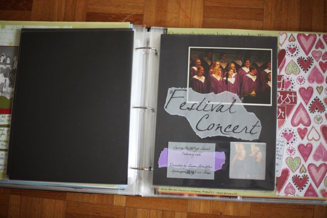 scrapbook organisation :: early years album scrapbook organisation :: early years album