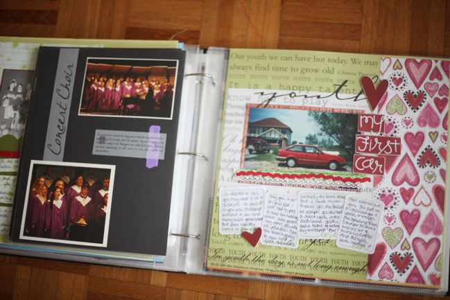 scrapbook organisation :: early years album