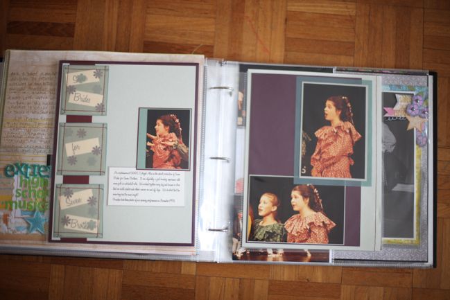 scrapbook organisation :: early years album scrapbook organisation :: early years album