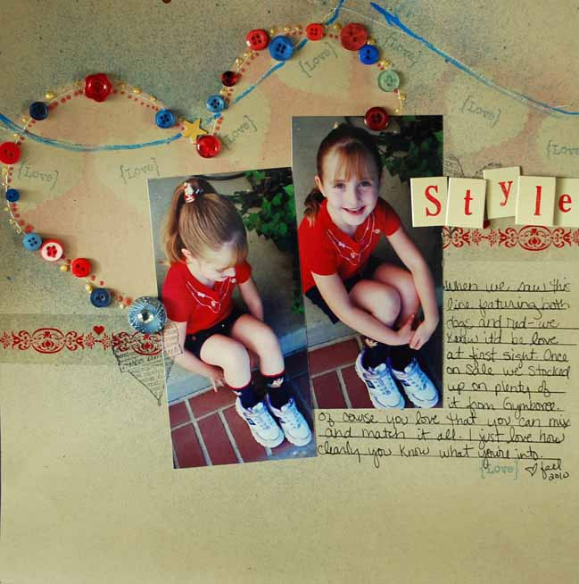 scrapbooking ideas with hearts