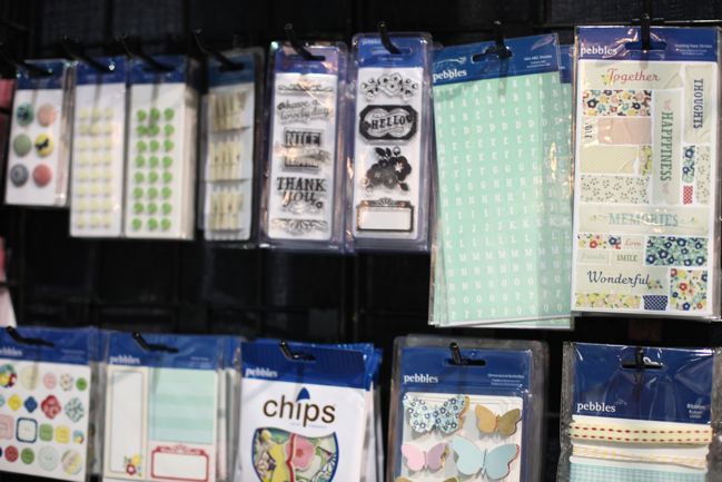 scrapbooking supplies from pebbles
