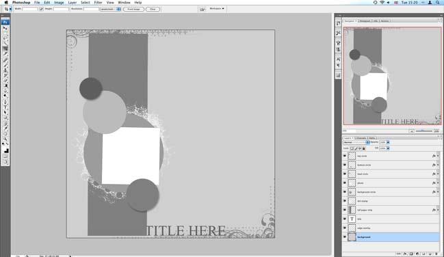 making a digital scrapbook page