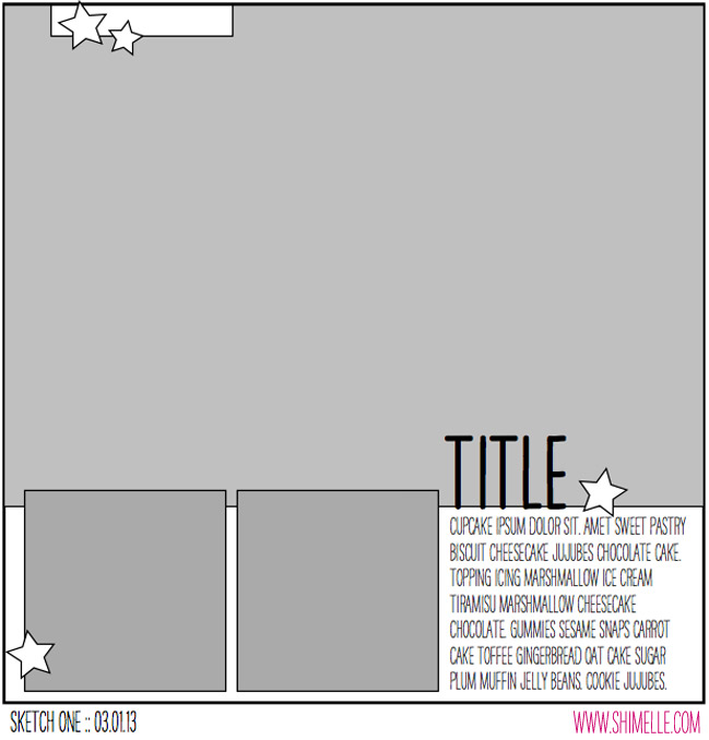 paper: Sketch to Scrapbook Page :: Scrapbooking with a large photo ...