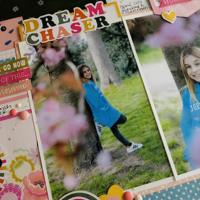 scrapbook page by Shimelle - Just JOY online scrapbooking class