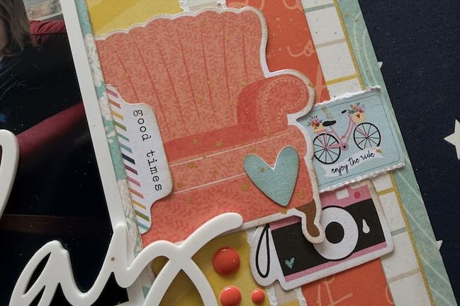 scrapbook page by Shimelle - Just JOY online scrapbooking class